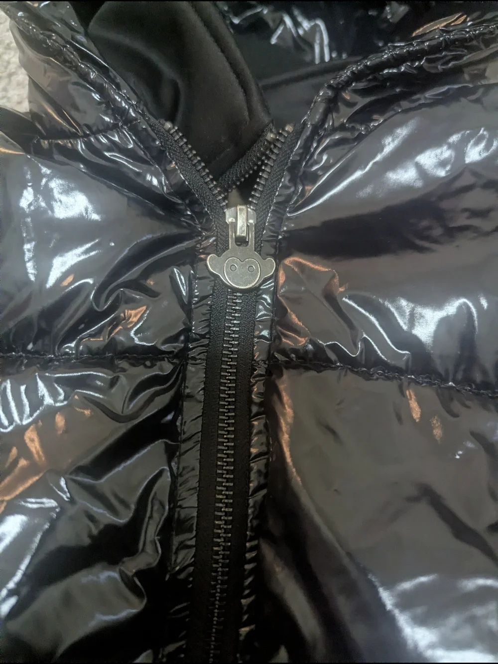 Appaman Black Shiny Puffer Jacket with Hood